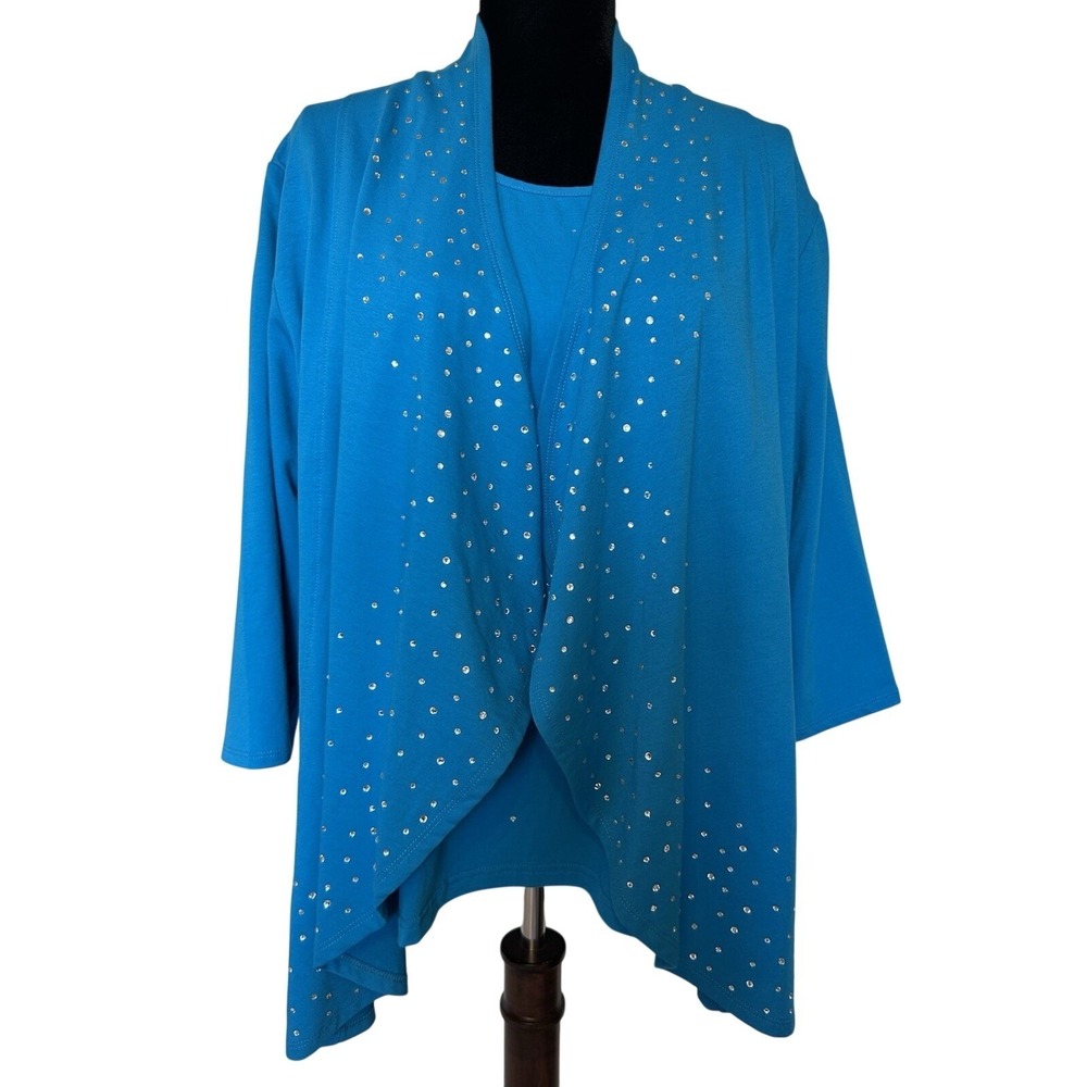 Princess Cruises Teal Blue Tank And Jacket Twin Set Size XL